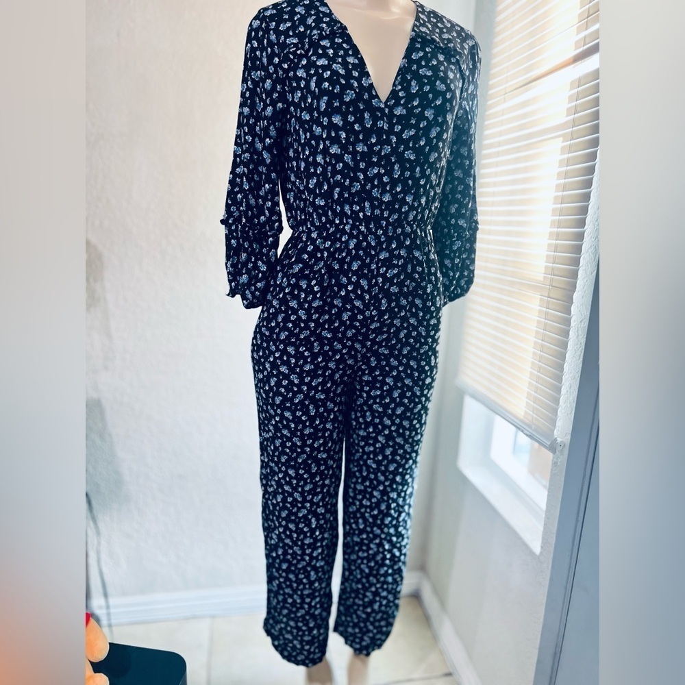 MADEWELL floral jumpsuit size XS great condition . Soft and cozy - Picture 10 of 16